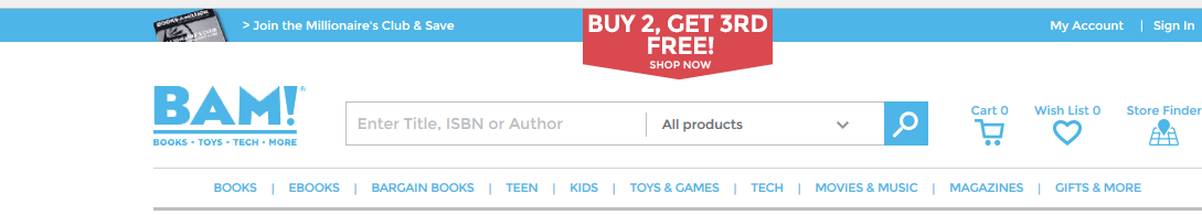 BAM! - Books, Toys, Tech, More - eStore.