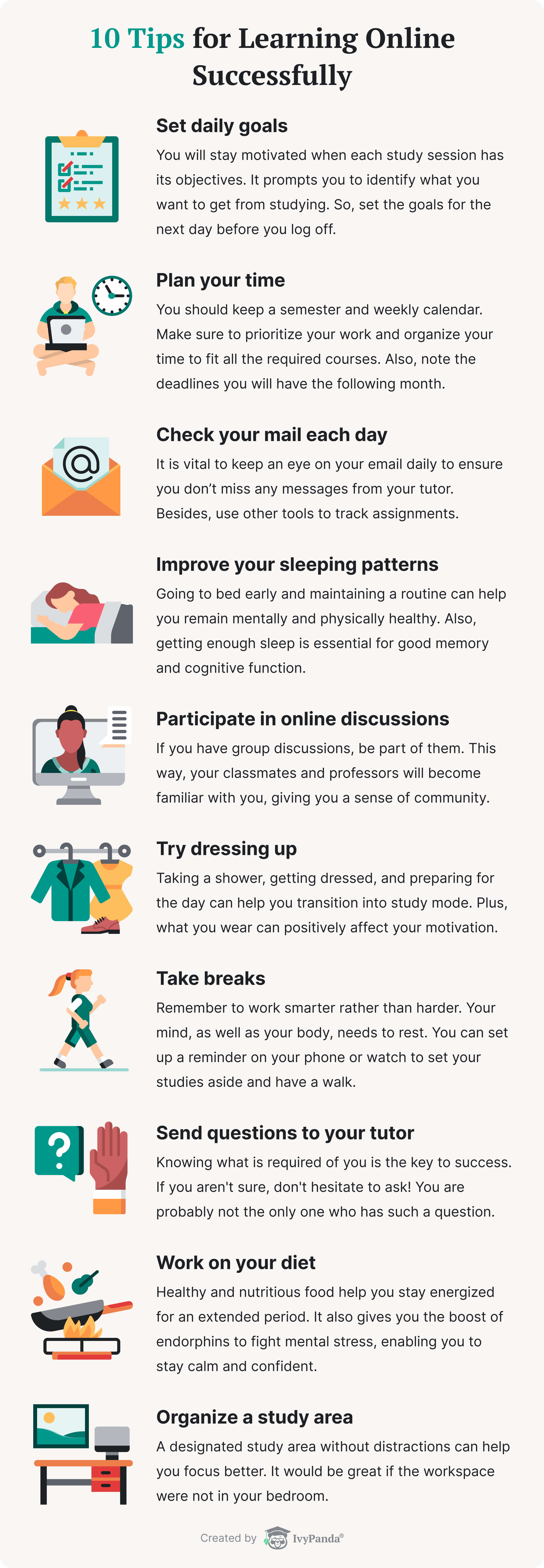 Tips for learning online successfully.